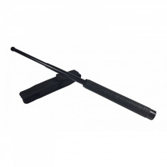 Baston telescopic din otel, 2 segmente, 50 cm, negru