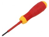 Șurubelniță Izolată H&Ouml;GERT TECHNIK Pozidriv PZ0 60mm 1kVAC Oțel Aliat