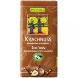 Ciocolata din lapte integral cu alune bio, 100g, Rapunzel