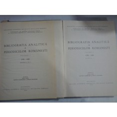 BIBLIOGRAFIA ANALITICA A PERIODICELOR ROMANESTI 1790 - 1850 ( 2 volume)