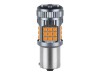 Bec LED Semnal P21W / BA15S / 1156, DRL Lumini de Zi, 30W, 2800LM, Culoare Portocaliu, 36 SMD 3030, Ventilator Integrat, Canbus Integrat, fara eroare