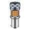 Bec LED Semnal P21W / BA15S / 1156, DRL Lumini de Zi, 30W, 2800LM, Culoare Portocaliu, 36 SMD 3030, Ventilator Integrat, Canbus Integrat, fara eroare