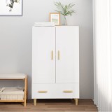 vidaXL Dulap &icirc;nalt, alb, 70x31x115 cm, lemn compozit