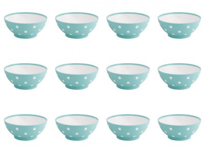 Set boluri, 12 piese, 750 ml, Plastic, Verde deschis foto