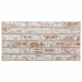 Cumpara ieftin Panouri de perete 3D, 10 buc., rosu si alb, 100x50 cm, EPS