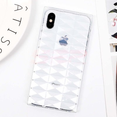 Toc TPU Square 3D Diamond Apple iPhone 7 / 8 CLEAR foto