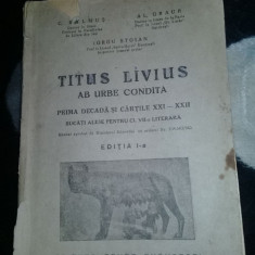 TITUS LIVIUS AB URBE CONDITA ,PRIMA DECADA,CL.A VII-C.BALMUS/AL.GRAUR,poze reale