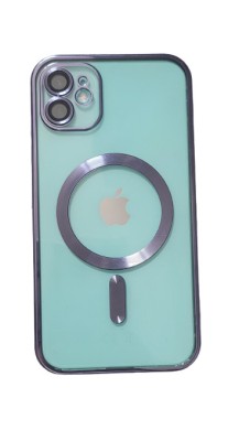 Huse silicon cu incarcare magetica wireless pentru Iphone 11 Mov foto
