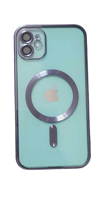 Huse silicon cu incarcare magetica wireless pentru Iphone 11 Mov