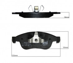 Placute frana punte fata S70-0270 SRline Polonia pentru Dacia Dokker, Lodgy, Duster 2010- 4X4 RENAULT Captur 2013-; Fluence 2010-; Megane 3 2008-2016; foto