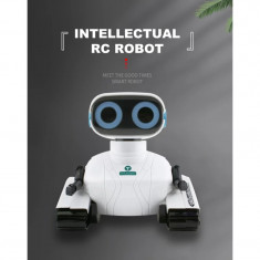 Robot interactiv cu telecomanda 2.4 GHz sunete lumini Skynor SQN-018 alb