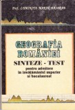 AS - PROF. LUMINITA MARIN BASARAB - GEOGRAFIA ROMANIEI, SINTEZE - TEST pentru admitere in invatamantul superior si bacalaureat