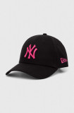 Cumpara ieftin New Era șapcă de baseball din bumbac 9FORTY NEW YORK YANKEES culoarea negru, cu imprimeu, 60503372