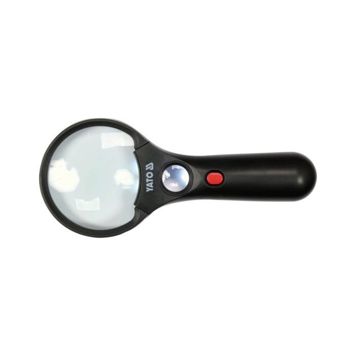 Lupă două lentile 3.5x/45x,iluminare led Yato YT-73845