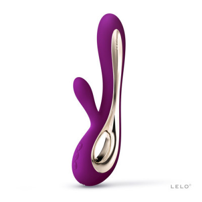 Vibratoare iepuras - LELO Soraya 2 Vibrator Reincarcabil cu Actiune Dubla - culoare Violet foto