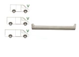 Prag Mercedes Sprinter 208-414 01.1995-07.2006 VW LT2 05.1996-12.2005 Dreapta A199016370401 sub usa culisanta lungime 1200mm, tabla de 1.00 mm, Rapid
