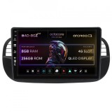 Navigatie Fiat 500 (2007-2014), Android 13, Z-Octacore 8GB RAM + 256GB ROM, 9 Inch - AD-BGZ9008+AD-BGRKIT362V3