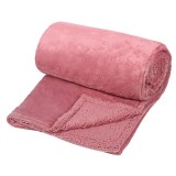 Cumpara ieftin Patura din Imitatie de Blana Catifelata Dubla Powder Pink 220x200cm