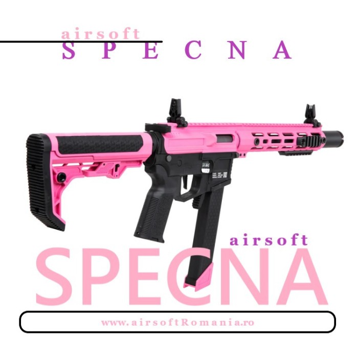PUSCA SA-FX02 FLEX&trade; SMG HAL ETU-Pink airsoft fara baterie/acumulator