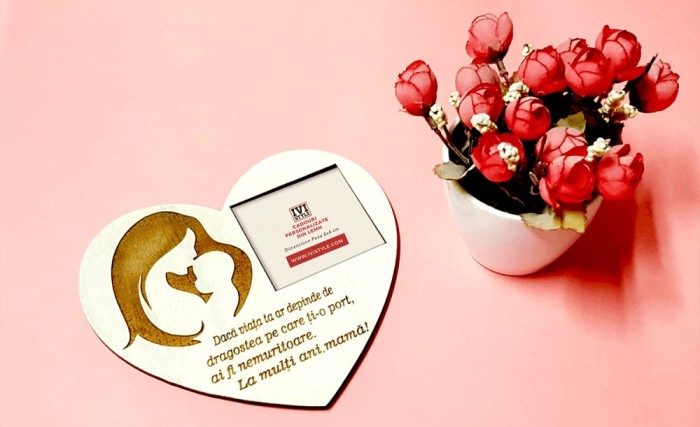 Magnet Lemn Gravat cu Mesaj Personalizat pentru Mama Magnet Lemn Gravat cu Mesaj Personalizat pentru Mama