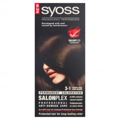 Vopsea de Par Permanenta SYOSS Color Baseline, 3-1 Nuanta Saten Inchis, 115 ml, Vopsea Permanenta, Vopsea SYOSS, Vopsea de Par Profesionala