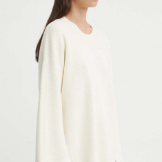 AERON pulover de lana PRIAM femei, culoarea bej, AW24RSPU246486
