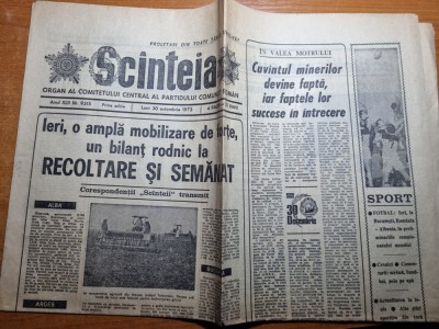 scanteia 30 octombrie 1972-art. valea motrului,meciul de fotbal romania-albania foto