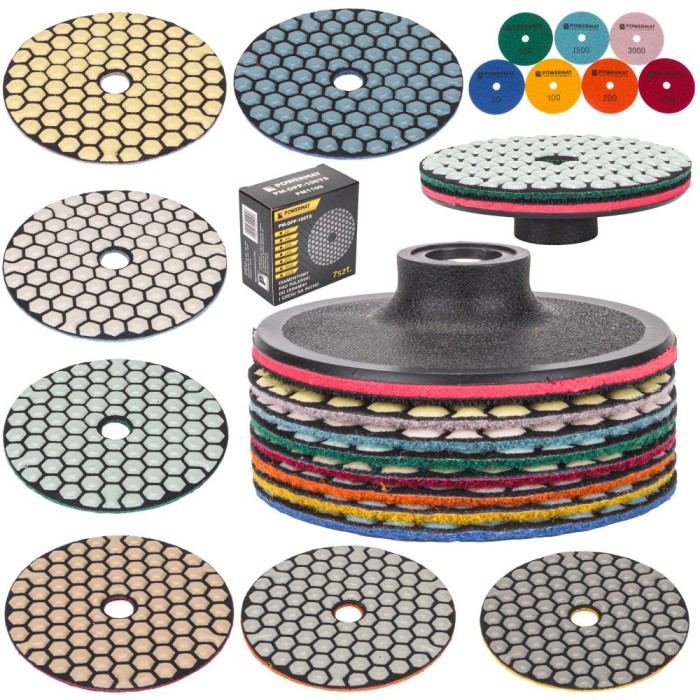 Set de discuri abrazive diamantate PM-DPP-100TS