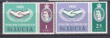 DB1 Santa Lucia 1965 ONU Anul Cooperarii Internationale 2 v. MNH, Nestampilat