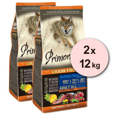 Primordial GF Adult Tuna &amp;amp;amp; Lamb 2 x 12 kg foto