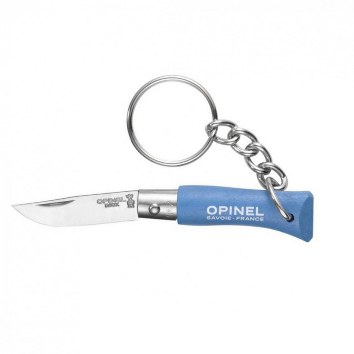 Briceag Breloc Opinel Nr 02 Otel Inox Albastru 001428