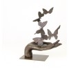 Mana cu fluturi- statueta din bronz pe soclu UP-87, Animale