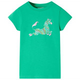 Tricou pentru copii, verde, 92, vidaXL