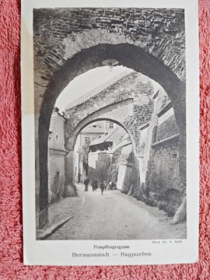 Carte postala, Sibiu 1918 foto