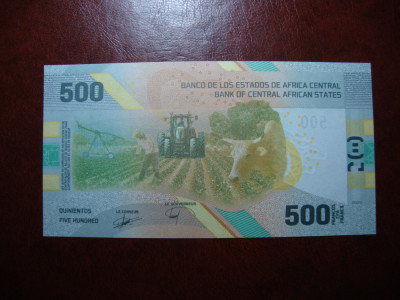 AFRICA CENTRALA 500 FRANCI 2020 UNC foto