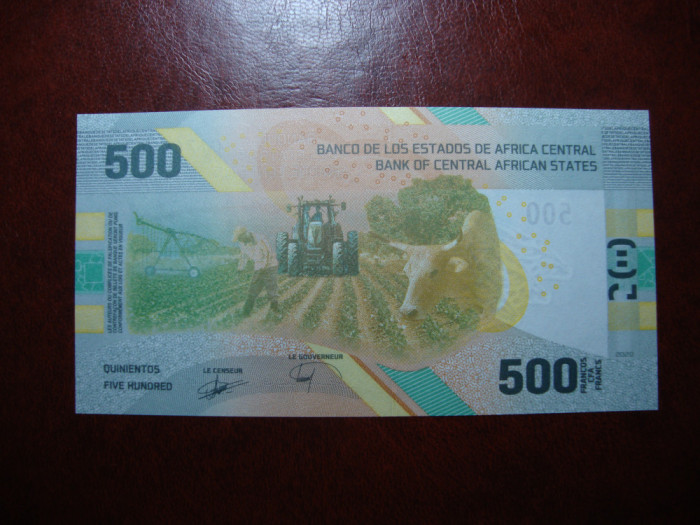 AFRICA CENTRALA 500 FRANCI 2020 UNC