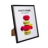 Rama foto 20x25 cm, Plastic, Negru, ATU-085367, Oem