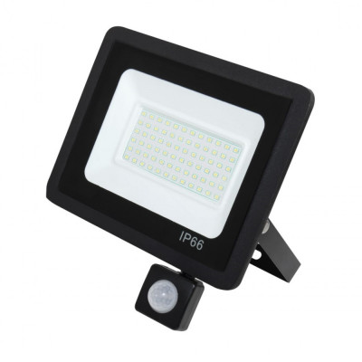 Proiector LED 100w, 6500k, Slim cu Senzor foto