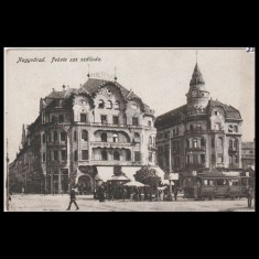 Carte poștală veche Oradea &ndash; Fekete Sas Sz&aacute;lloda (Hotel Vulturul Negru) &ndash; 1917