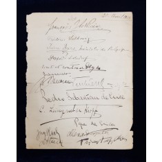 LISTA DE SEMNATURI PE O FILA DIN CARTE DE ONOARE , PERIOADA 1923 - 1929