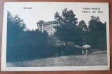 Carte postala, Govora, Palace Hotel si vedere din parc, perioada interbelica