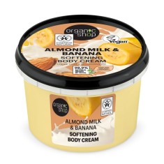 Crema pentru corp cu lapte de migdale si banane, 250ml, Organic Shop