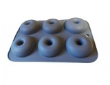 Cumpara ieftin Forma silicon, Pentru Gogosi sau Prajituri, 6 cavitati, Gri, 26 cm, 342COF