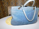 Brand ESCADA , geanta vintage piele naturala deosebita