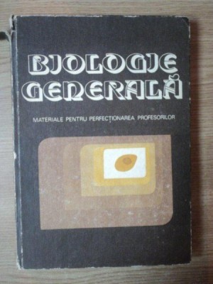 BIOLOGIE GENERALA de M. ANDREI ... CONSTANTA TUDOR , 1983 foto