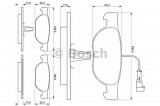 Set placute frana,frana disc FIAT BRAVA (182) (1995 - 2003) BOSCH 0 986 424 362