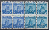 ROMANIA 1937 LP 120 MICA ANTANTA BLOCURI 4 TIMBRE MNH, Nestampilat
