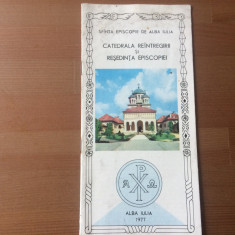 catedrala reintregirii si resedinta episcopiei alba iulia 1977 RSR ghid pliant