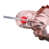 Pai din plastic, pentru umflarea baloanelor din folie, flippy, 8 cm, transparente