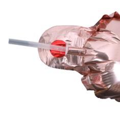 Pai din plastic, pentru umflarea baloanelor din folie, flippy, 8 cm, transparente foto